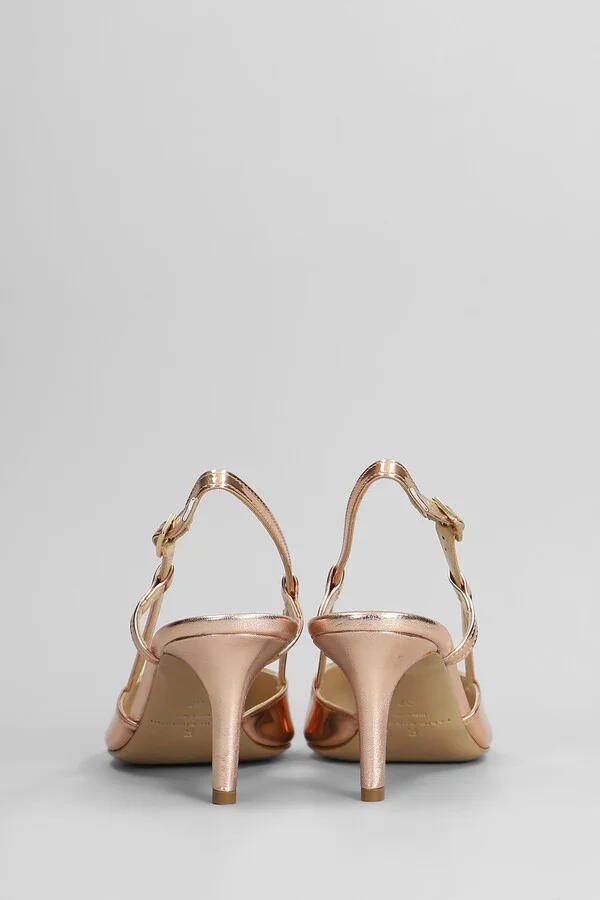 Pumps In Copper Leather - Image 4