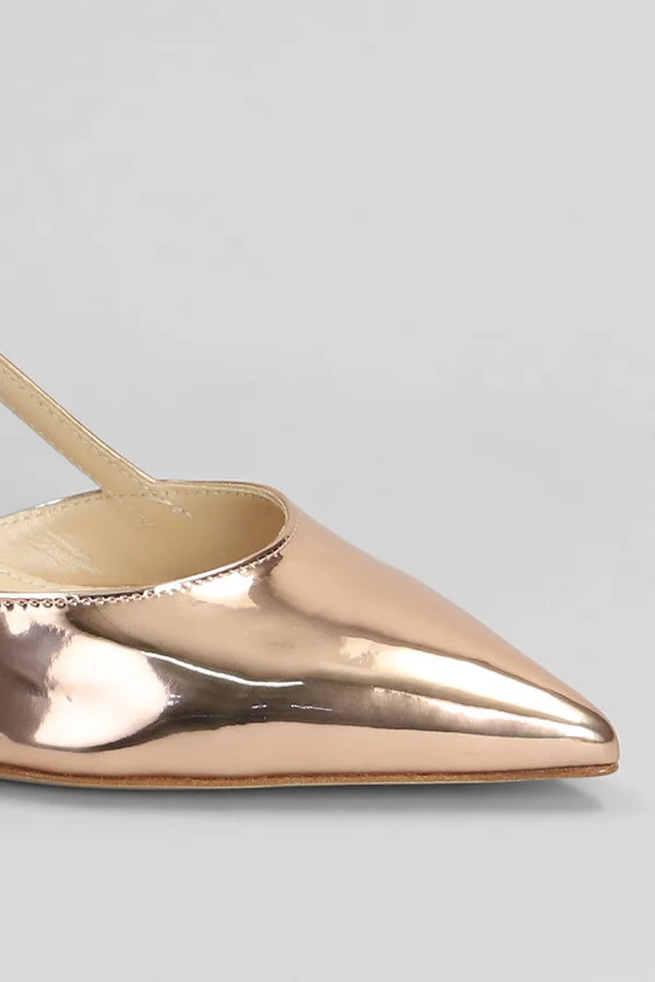 Pumps In Copper Leather - Image 5