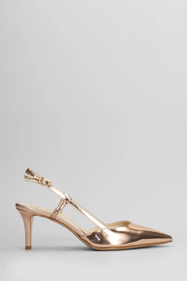 Pumps In Copper Leather