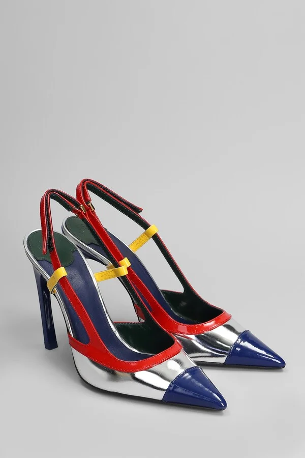 Pumps In Multicolor Leather - Image 2
