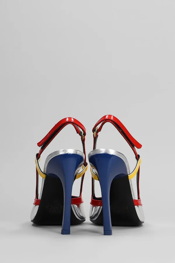 Pumps In Multicolor Leather - Image 4