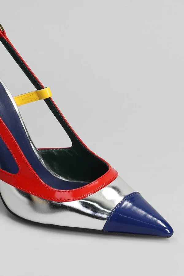 Pumps In Multicolor Leather - Image 5