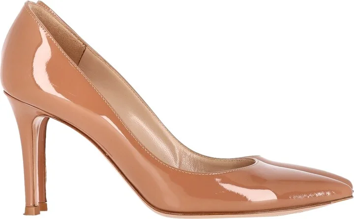 Pumps in Nude Patent Leather