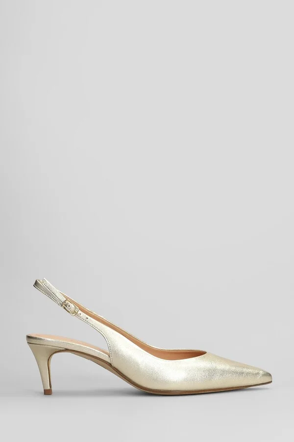 Pumps In Platinum Leather
