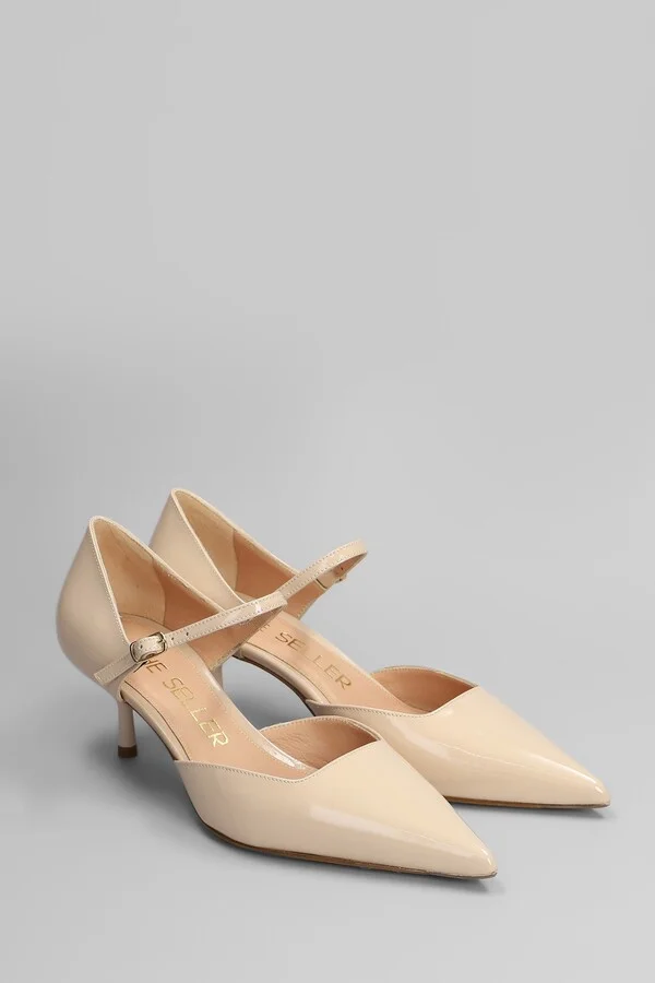 Pumps In Powder Patent Leather - Image 2