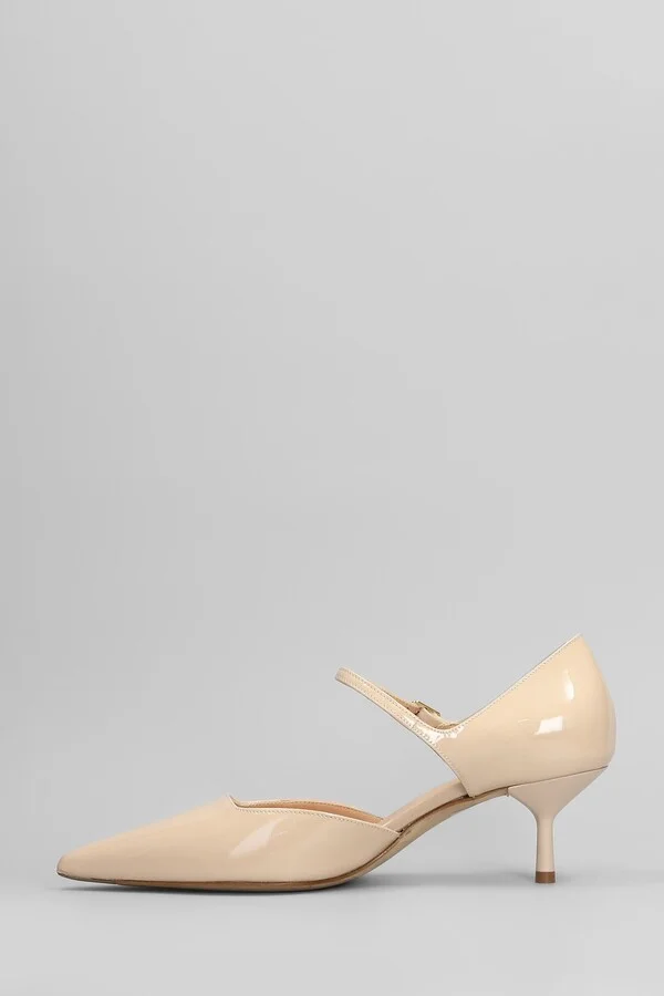 Pumps In Powder Patent Leather - Image 3