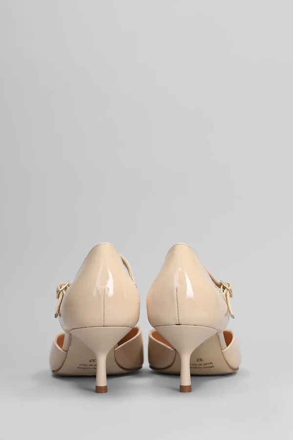 Pumps In Powder Patent Leather - Image 4