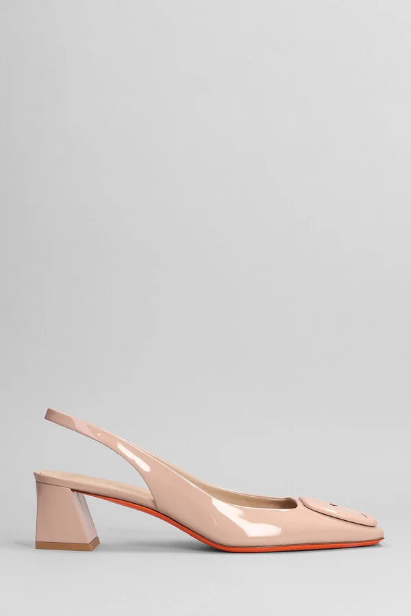 Pumps In Powder Patent Leather
