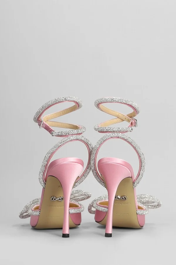 Pumps In Rose-pink Silk - Image 4