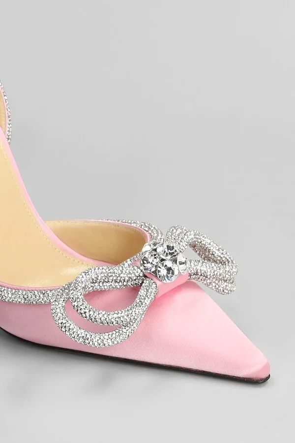 Pumps In Rose-pink Silk - Image 5
