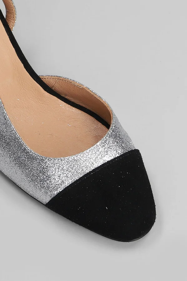 Pumps In Silver Glitter - Image 5