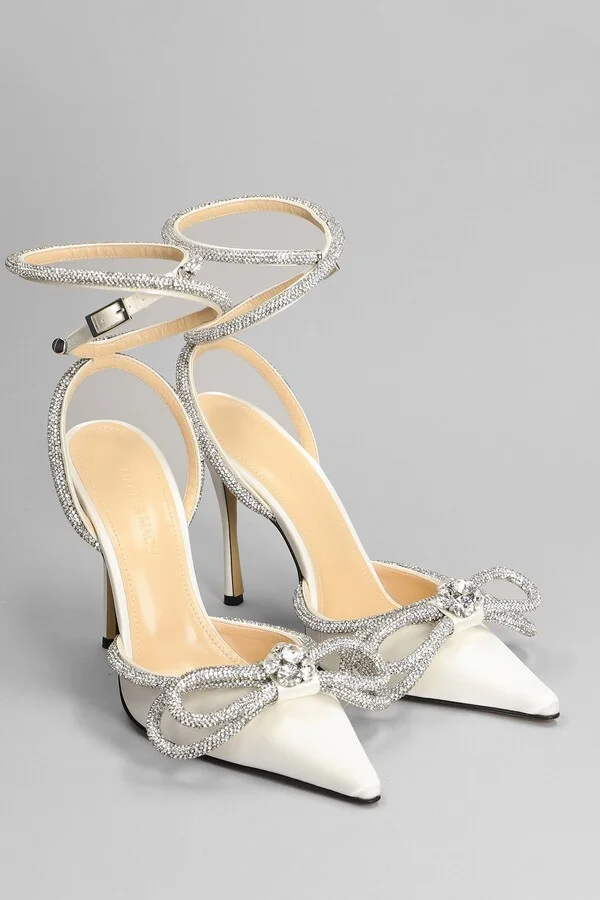Pumps In White Silk - Image 2