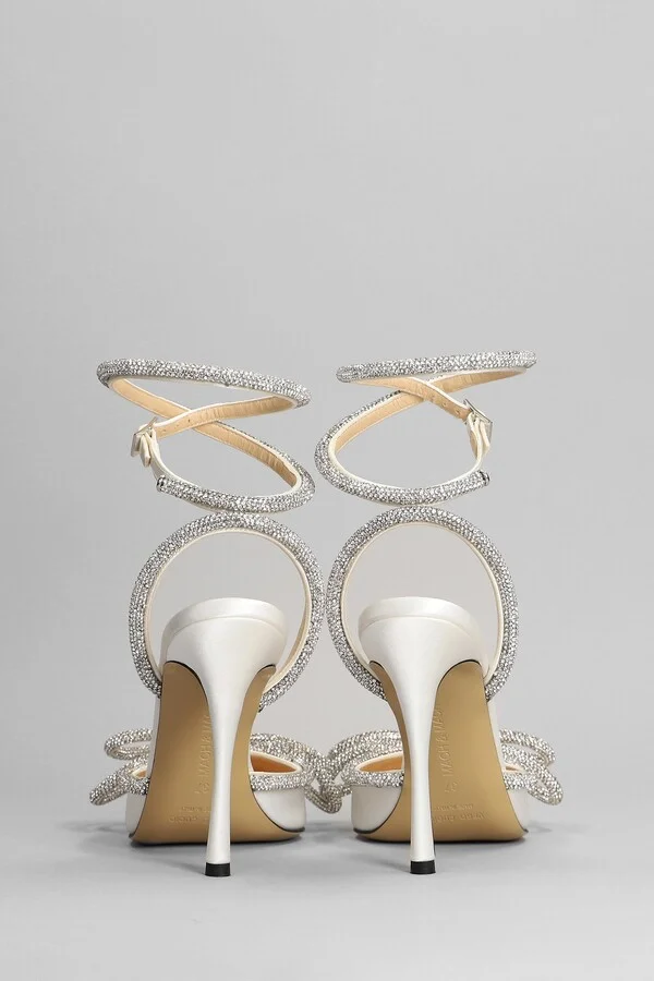 Pumps In White Silk - Image 4