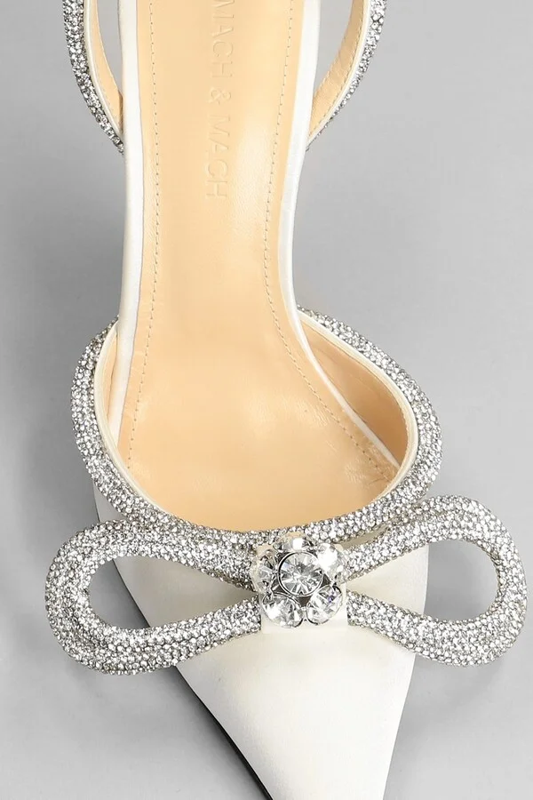 Pumps In White Silk - Image 5