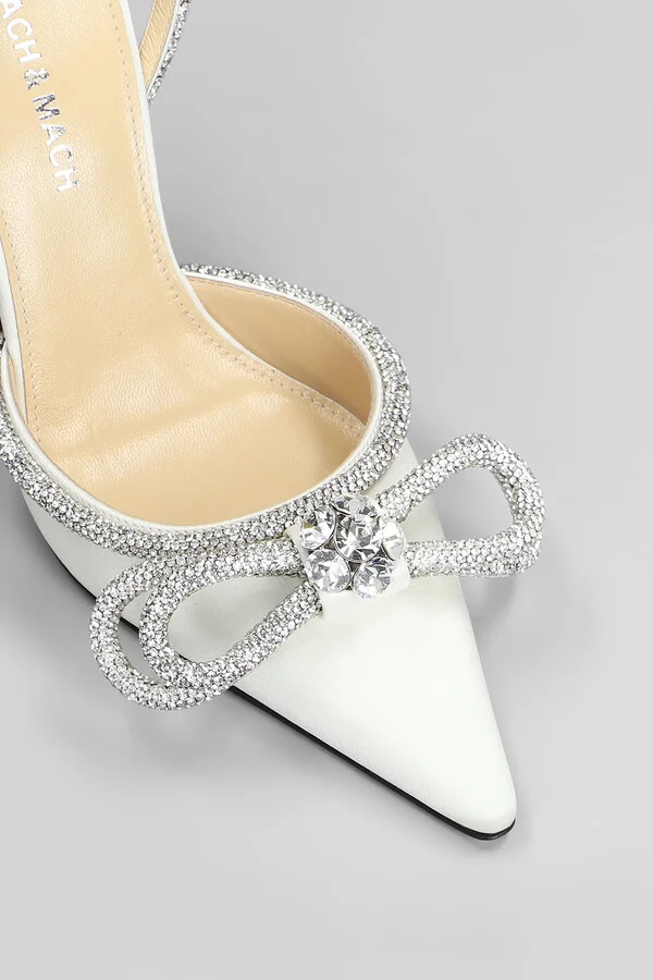 Pumps In White Silk - Image 5