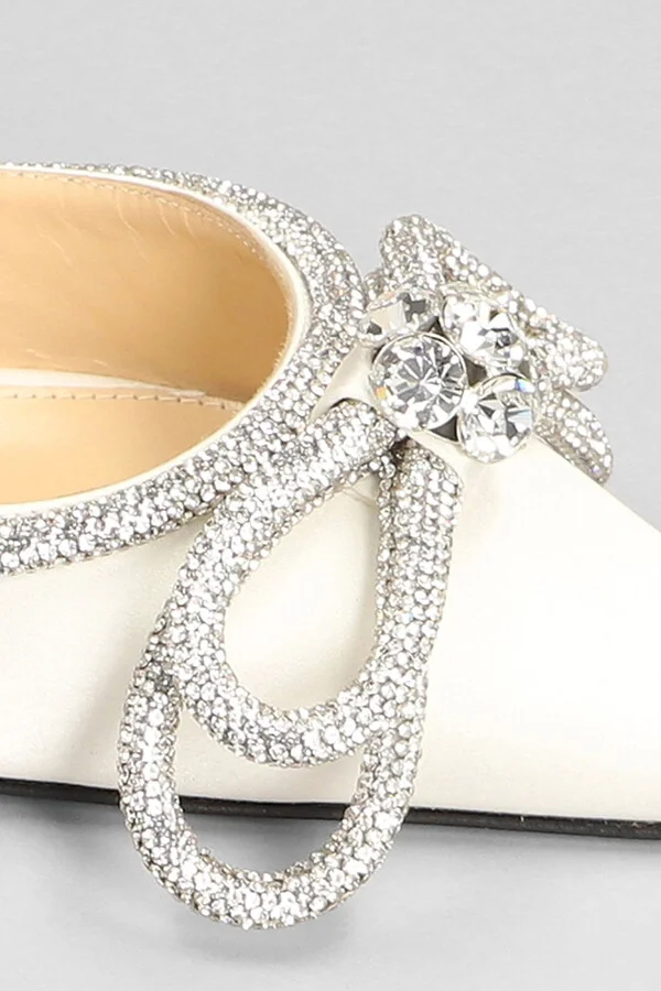 Pumps In White Silk - Image 5