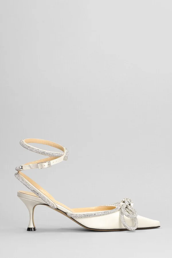 Pumps In White Silk