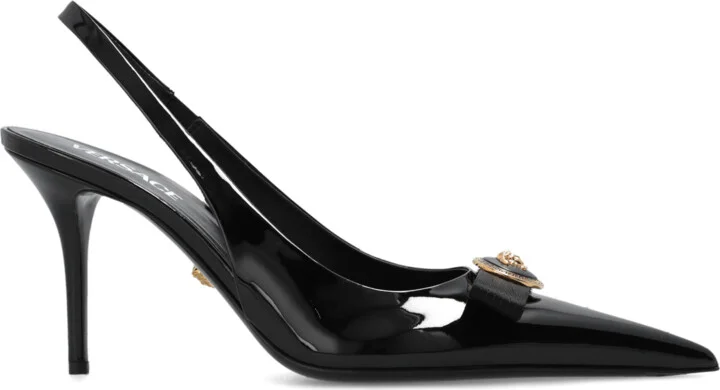 Pumps With Medusa Head, , - Black