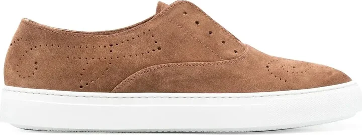 Punch-Hole Slip-On Sneakers