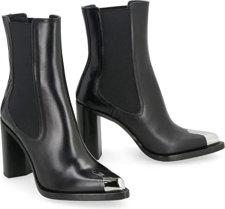 Punk 90mm leather Chelsea boots - Image 2