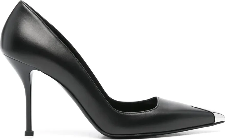 Punk 90mm leather pumps