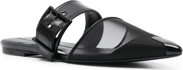 Punk point-toe flat mules - Image 2