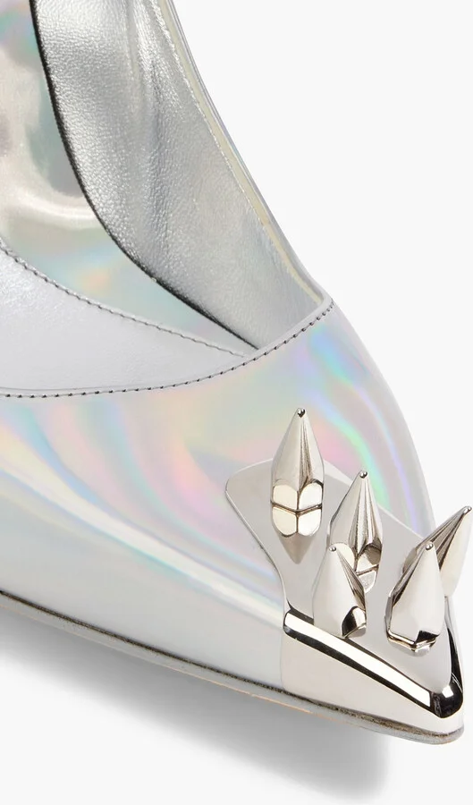 Punk Stud iridescent leather pumps - Image 4