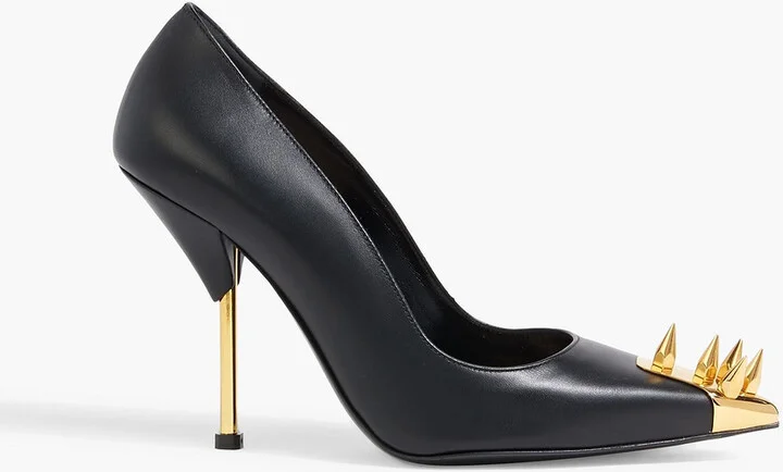 Punk Stud leather pumps