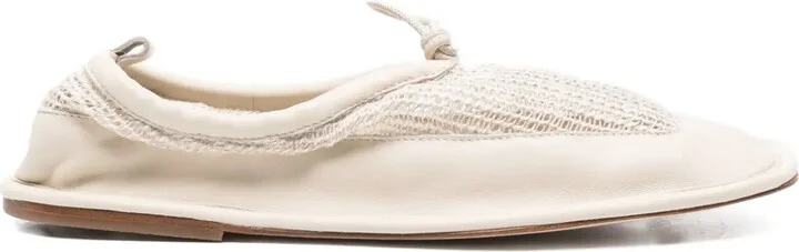 Puntera mesh-panel ballet flats