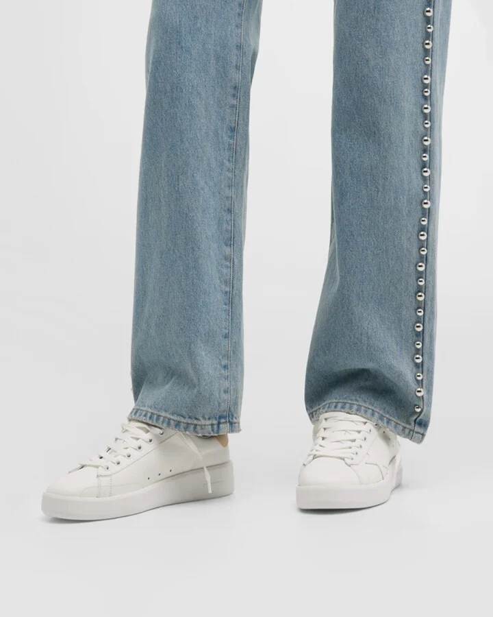 Pure Star Bicolor Leather Low-Top Sneakers - Image 2