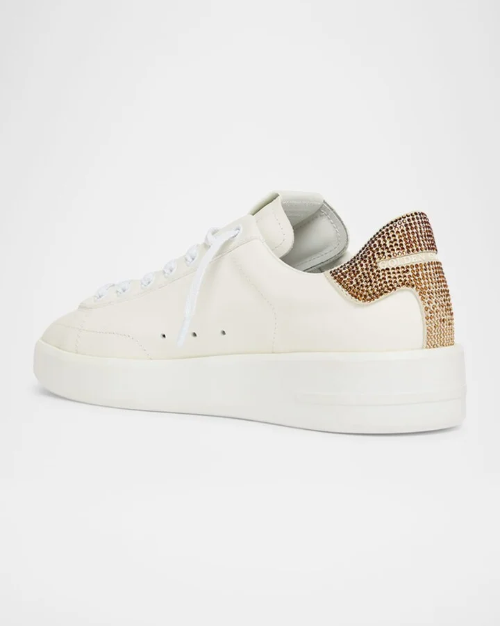 Pure Star Embellished Leather Low-Top Sneakers - Image 5