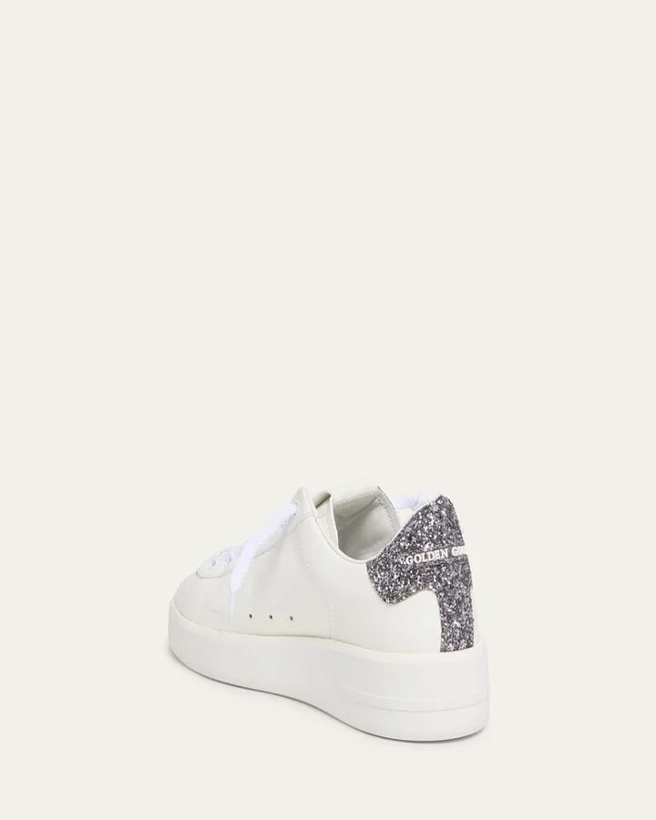 Pure Star Leather Glitter Low-Top Sneakers - Image 4
