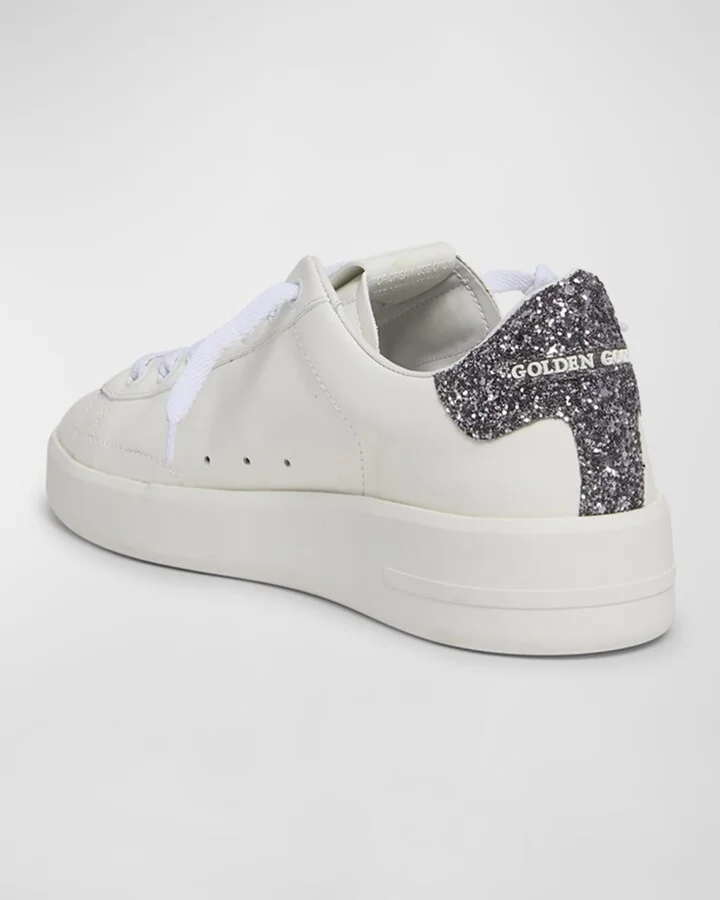 Pure Star Leather Glitter Low-Top Sneakers - Image 3