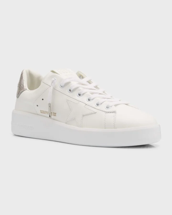 Pure Star Leather Sparkle Low-Top Sneakers - Image 4