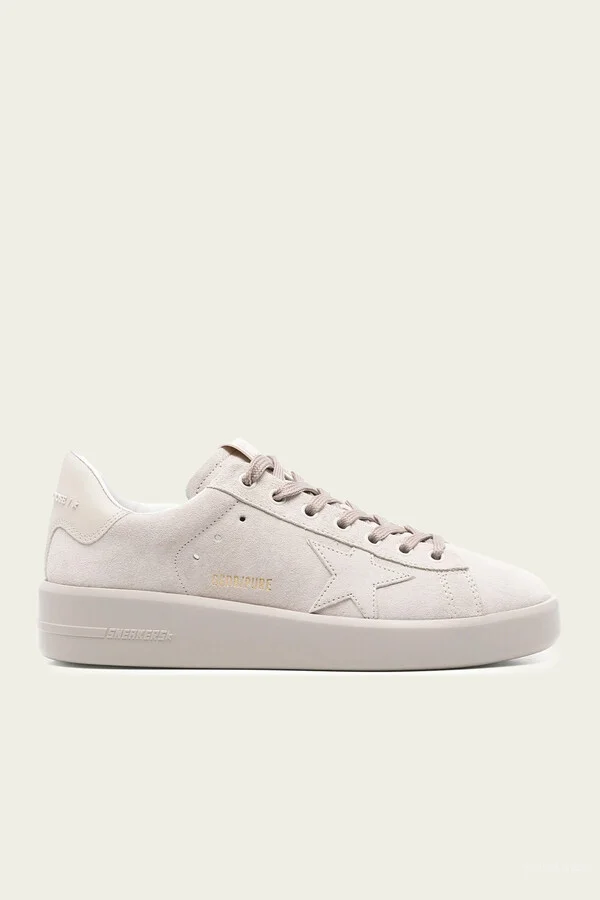 Pure-Star Nacreous Clouds Suede Leather Sneaker