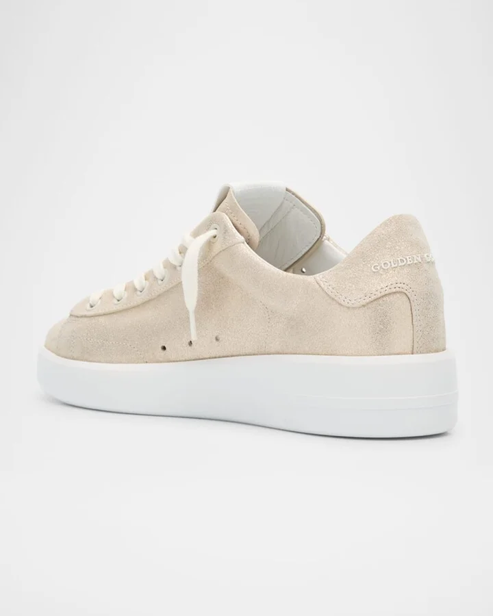 Pure Star Shimmer Leather Low-Top Sneakers - Image 4