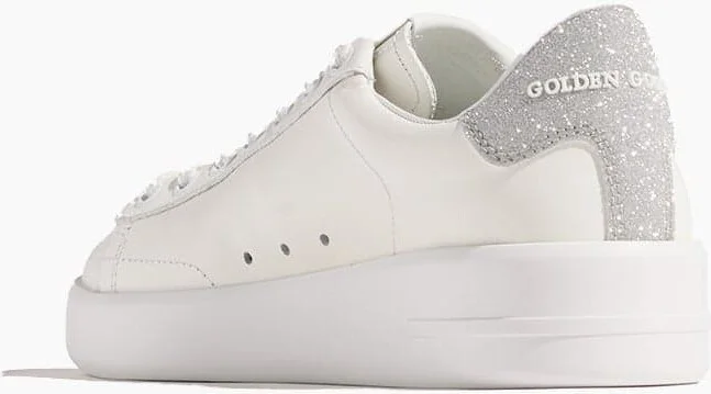 Pure Star Sneaker in White/Silver - Image 3