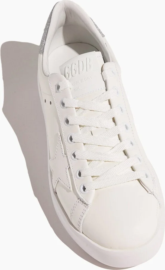 Pure Star Sneaker in White/Silver - Image 4