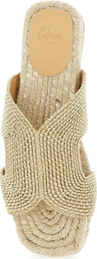 'puri' Beige Sandals With Open Toe And Flat Sole In Fabric Woman - Image 4