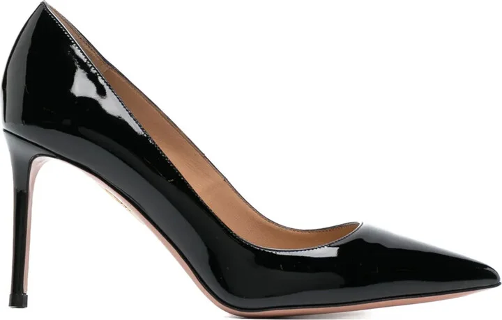 Purist 85mm patent-leather pumps