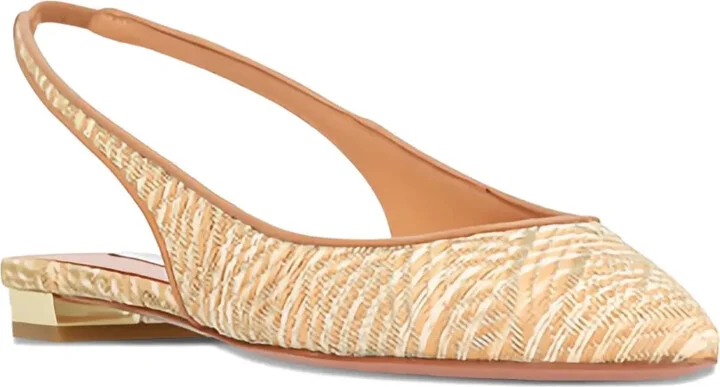 Purist slingback woven flat pumps - Image 2