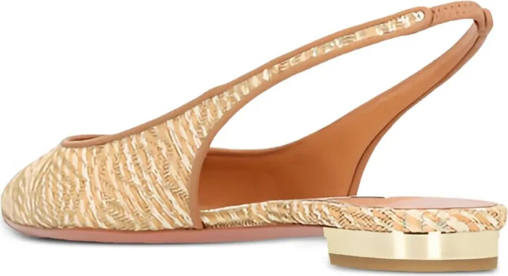 Purist slingback woven flat pumps - Image 3