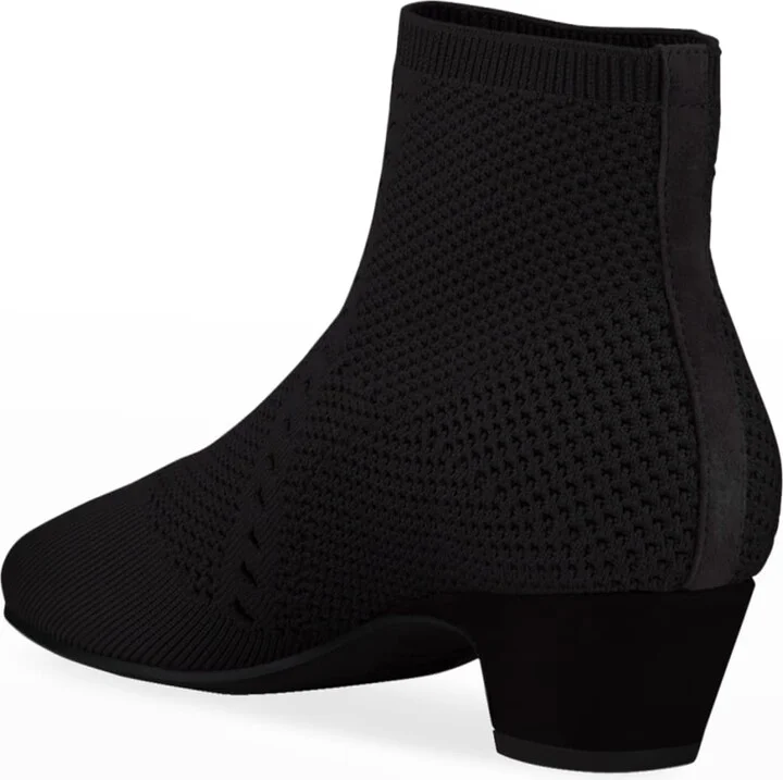 Purl Stretch-Knit Fabric Booties - Image 2