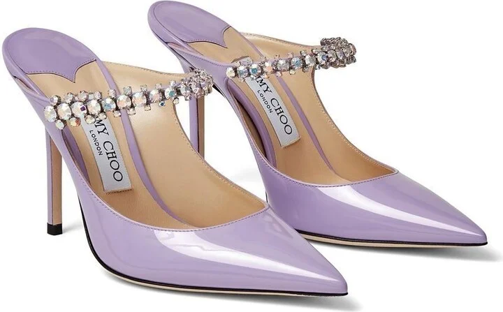 Purple Bing 100 Patent Leather Pumps - Image 2