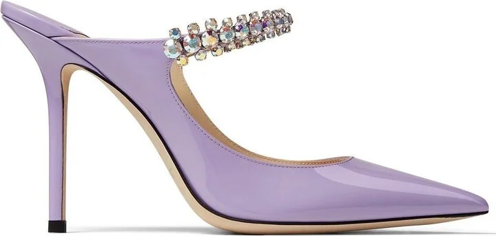 Purple Bing 100 Patent Leather Pumps