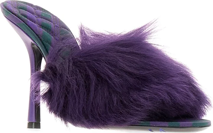 Purple Fabric Minnie Sandals - Image 2