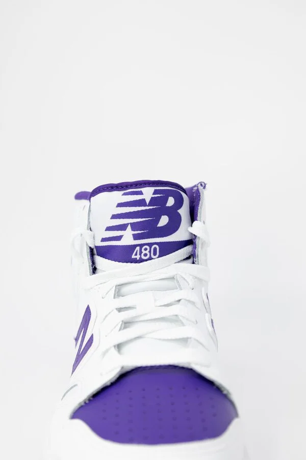 Purple Leather Women's Sneaker - Image 4