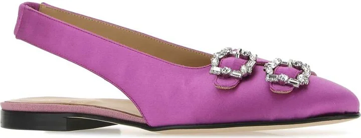 Purple Satin Sunset Ballerinas - Image 2