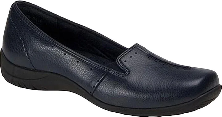 PURPOSE Womens Faux Leather Square Toe Flats