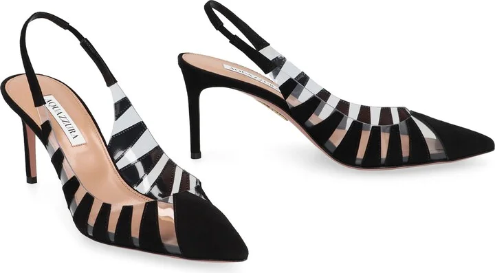Pvc And Leather Slingback Sandals Hot Rumor - Image 3
